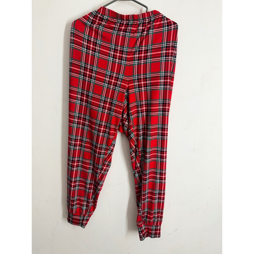 Red Plaid Pajama Jogger Pants Christmas Holiday Sleepwear Plus Size 2X 18W-20W